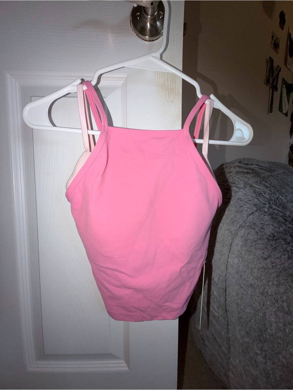 Lululemon Pink Women's Square-Neck Tank Top